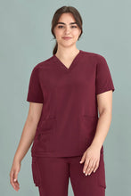 Load image into Gallery viewer, Biz Care Womens Avery V-Neck Scrub Top - Kiwi Workgear
