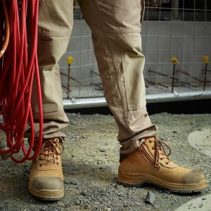 Blundstone 318 Zip Sider Wheat Safety Boots - Kiwi Workgear