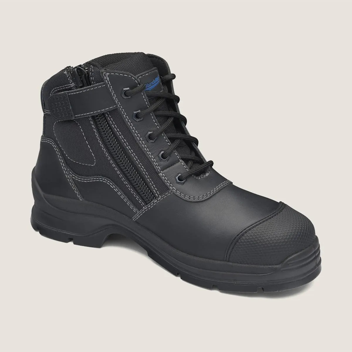 Blundstone 319 Black Leather Zip Side Safety boot - Kiwi Workgear