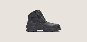 Blundstone 319 Black Leather Zip Side Safety boot - Kiwi Workgear