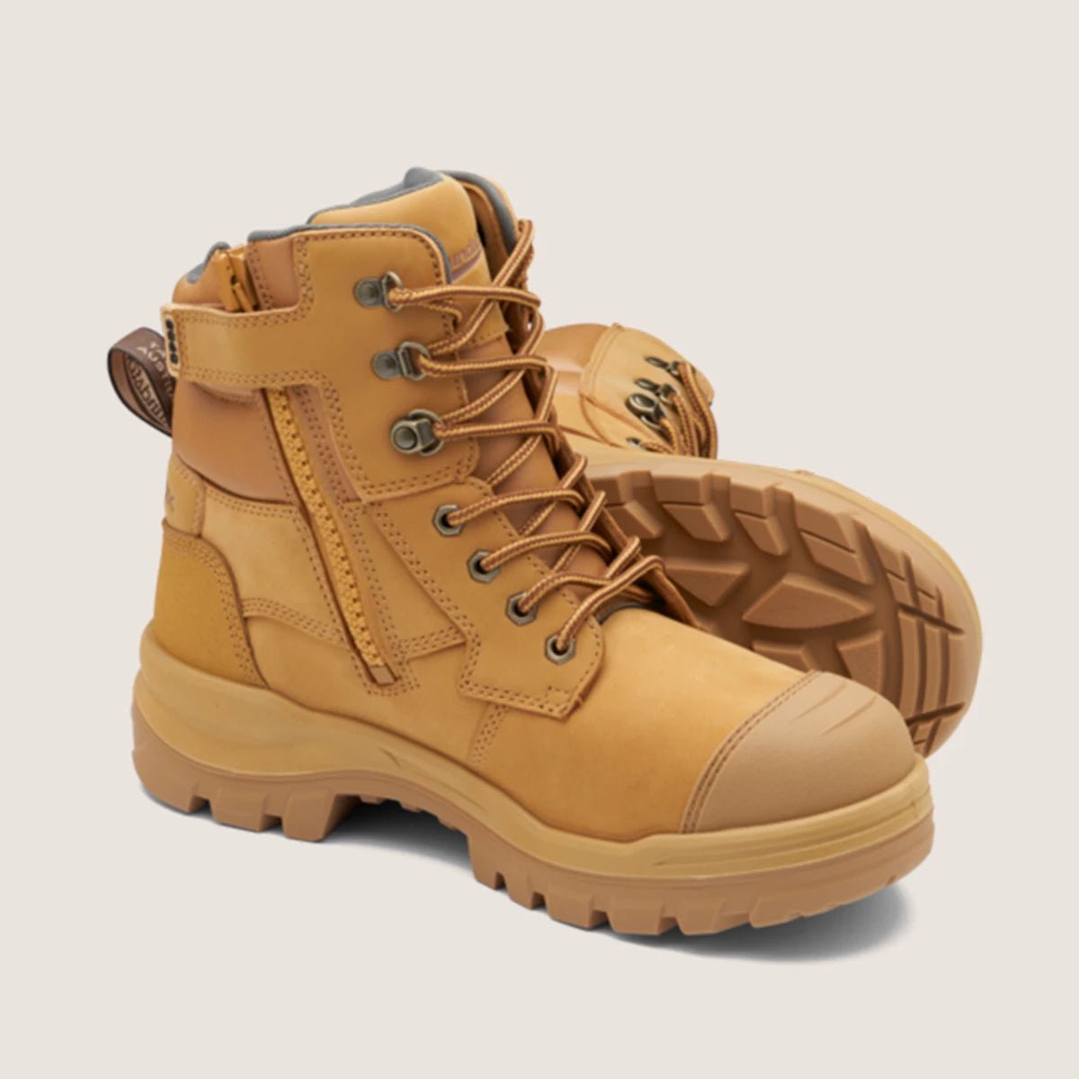 BLUNDSTONE 8060 UNISEX ROTOFLEX SAFETY BOOTS - WHEAT - Kiwi Workgear