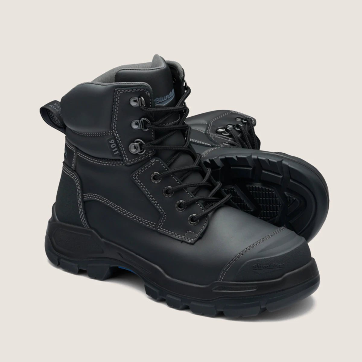 BLUNDSTONE 9011 UNISEX ROTOFLEX SAFETY BOOTS - BLACK - Kiwi Workgear