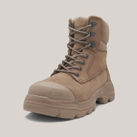 Thumbnail for BLUNDSTONE 9063 UNISEX ROTOFLEX SAFETY BOOTS - STONE NUBUCK - Kiwi Workgear