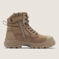 Thumbnail for BLUNDSTONE 9063 UNISEX ROTOFLEX SAFETY BOOTS - STONE NUBUCK - Kiwi Workgear