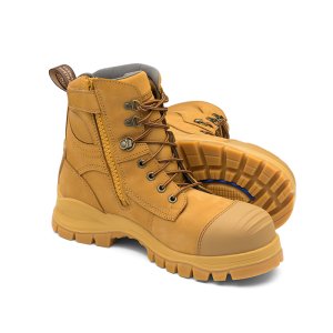 Blundstone 992 Wheat Leather Zip Sider Boots Kiwi Workgear