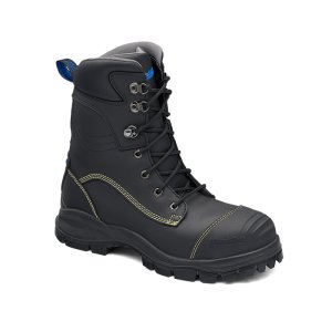 Blundstone 995 Black high-leg lace-up leather boots - Kiwi Workgear