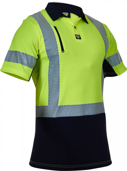 Caution Day/Night Microvent S/S Polo - Kiwi Workgear