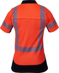 Caution Day/Night Microvent S/S Polo - Kiwi Workgear