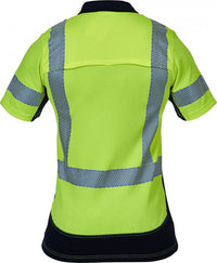 Thumbnail for Caution Day/Night Microvent S/S Polo - Kiwi Workgear