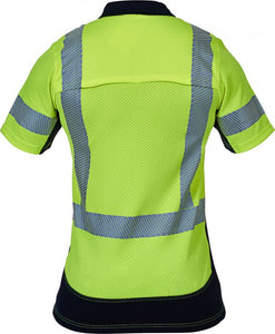 Caution Day/Night Microvent S/S Polo - Kiwi Workgear