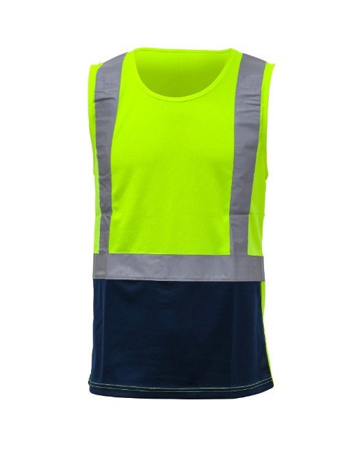 Caution Hi-Vis Day/Night Microfibre Singlet - Kiwi Workgear