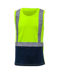 Thumbnail for Caution Hi-Vis Day/Night Microfibre Singlet - Kiwi Workgear