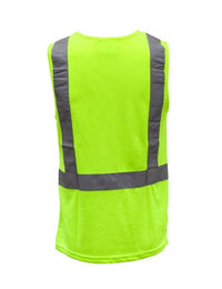 Thumbnail for Caution Hi-Vis Day/Night Microfibre Singlet - Kiwi Workgear