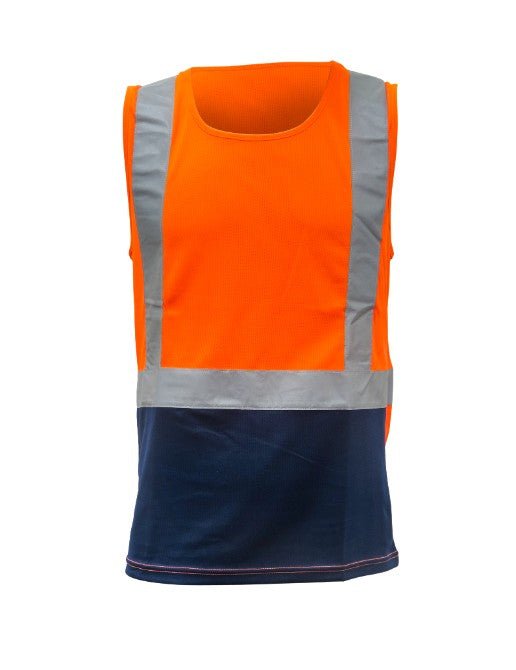 Caution Hi-Vis Day/Night Microfibre Singlet - Kiwi Workgear