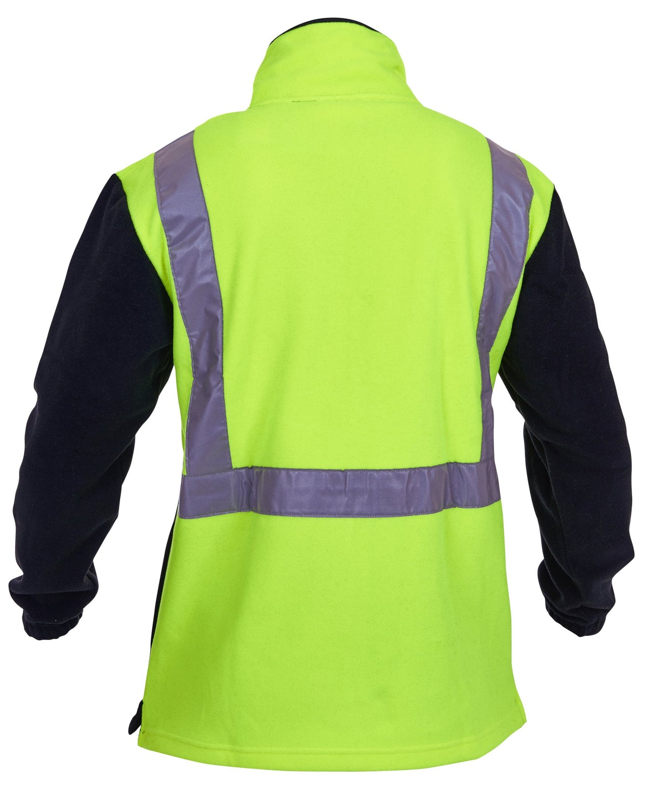 Caution Hi-Vis Day/Night Polar Fleece 1/2 Zip Tunic - 380gsm - Kiwi Workgear