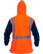 Caution Hi-Vis D/N Polar Fleece 1/2 Zip Hoodie - Kiwi Workgear