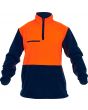 Caution Hi-Vis D/O Polar Fleece 1/2 Zip Tunic - 380gsm - Kiwi Workgear