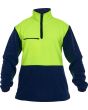 Caution Hi-Vis D/O Polar Fleece 1/2 Zip Tunic - 380gsm - Kiwi Workgear