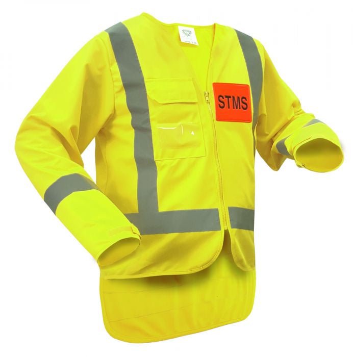 Caution STMS Long Sleeve Vest - Kiwi Workgear