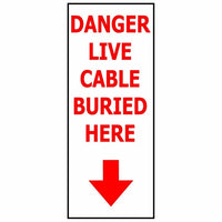 Thumbnail for DANGER LIVE CABLE BURIED HERE - Kiwi Workgear