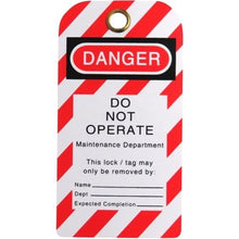 Load image into Gallery viewer, DANGER (White) Do Not Operate – Lockout Tags - Kiwi Workgear
