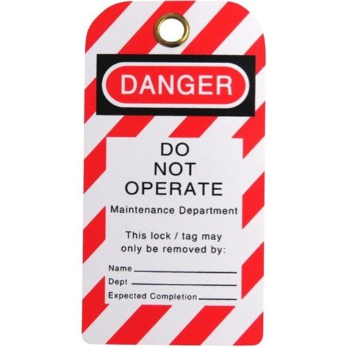 DANGER (White) Do Not Operate – Lockout Tags - Kiwi Workgear