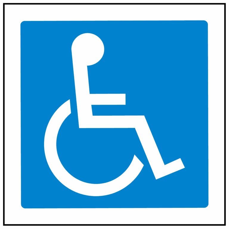 DISABLED TOILET SIGN - Kiwi Workgear