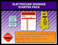 Thumbnail for Electricians Safety Sign Pack - Kiwi Workgear