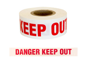 Esko Barrier Warning Tape - Danger Keep Out 250m x 75mm - Kiwi Workgear