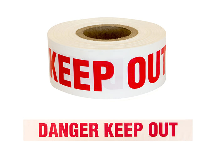 Esko Barrier Warning Tape - Danger Keep Out 250m x 75mm - Kiwi Workgear