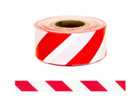 Thumbnail for Esko Barrier Warning Tape - Red/White Striped 250m x 75mm - Kiwi Workgear