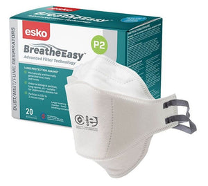 Esko Breathe Easy P2 Flat Fold Non-Valved Mask - Kiwi Workgear