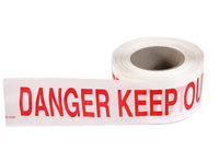 Thumbnail for Esko Economy Barrier Warning Tape Danger Keep Out 250m x 75mm - Kiwi Workgear