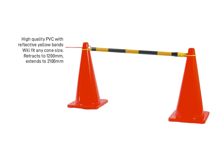 Esko Extendable Cone Barrier Bar - Kiwi Workgear