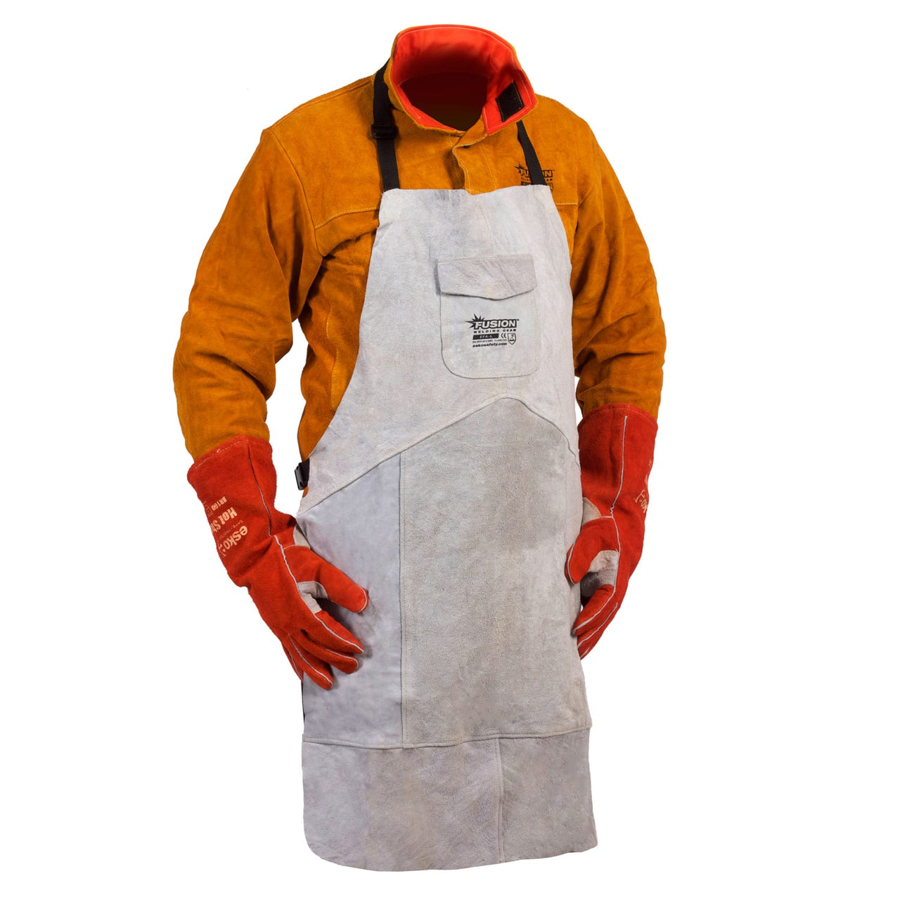 Esko Fusion Leather Apron - cow split - 1m x 800mm - Kiwi Workgear