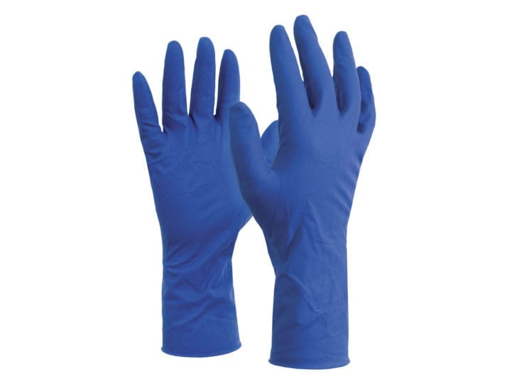 Esko HIGH FIVE High Risk latex disposable gloves Purple Box - Kiwi Workgear