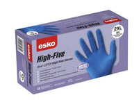 Thumbnail for Esko HIGH FIVE High Risk latex disposable gloves Purple Box - Kiwi Workgear