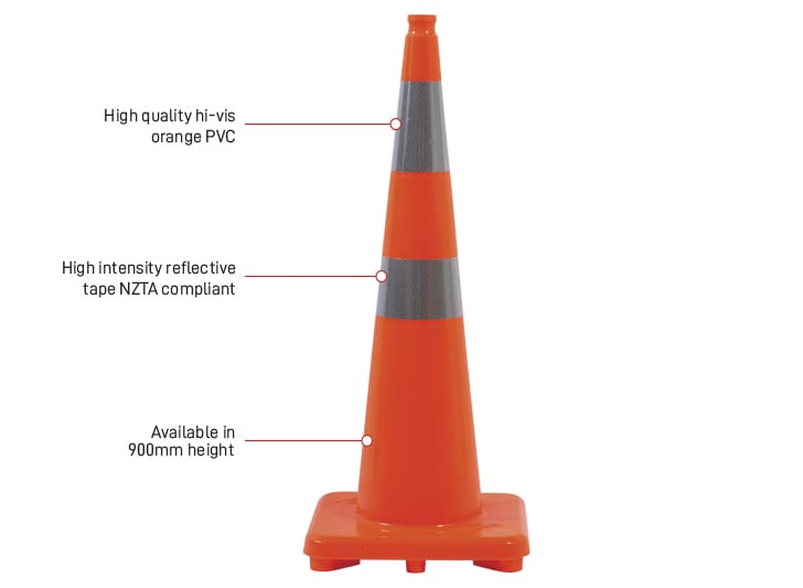 Esko Highway Traffic Cone - 900mm - Kiwi Workgear