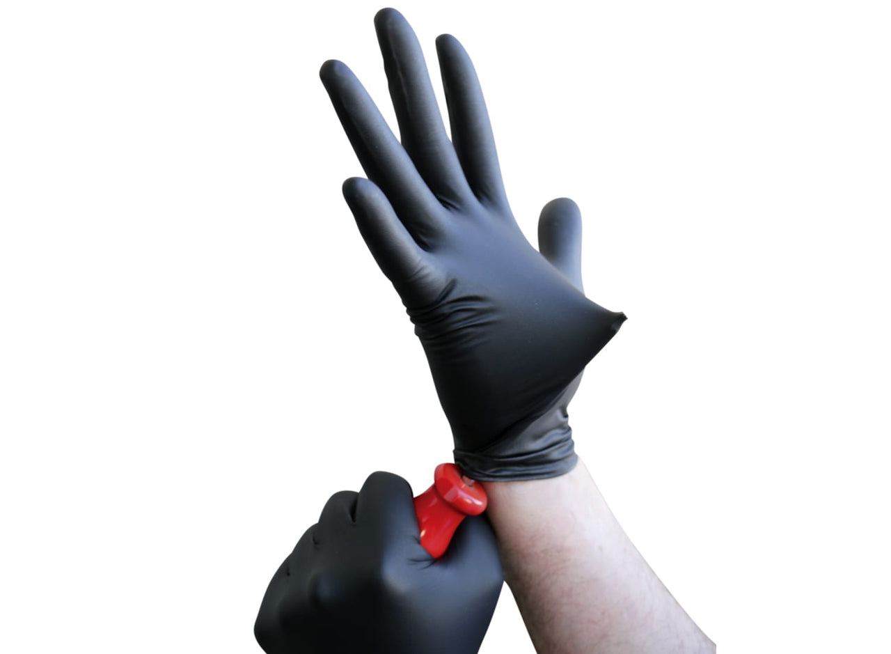 Esko Super Strength Nitrile Industrial Black Gloves - Kiwi Workgear