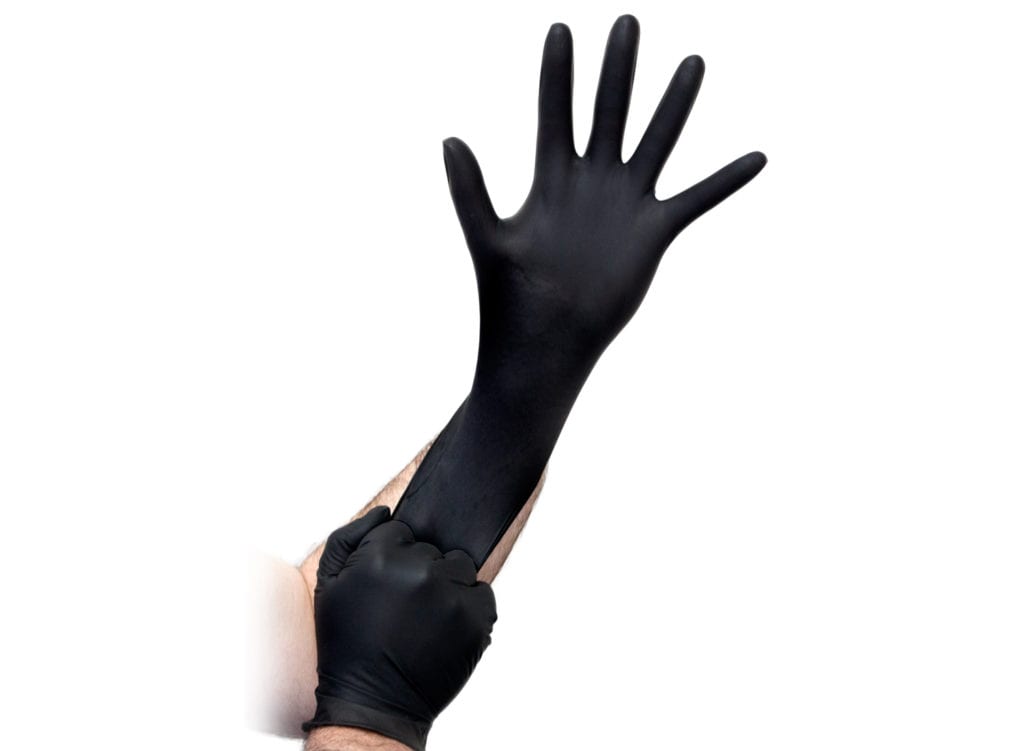 Esko Super Strength Nitrile Industrial Black Gloves - Kiwi Workgear