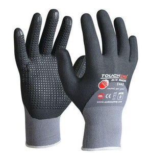 Esko Touchline 3/4 Backed latex dipped with Microdots Glove - Kiwi Workgear