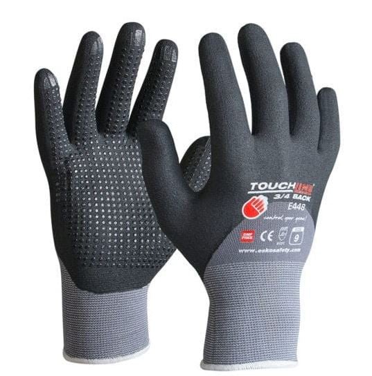 Esko Touchline 3/4 Backed latex dipped with Microdots Glove - Kiwi Workgear
