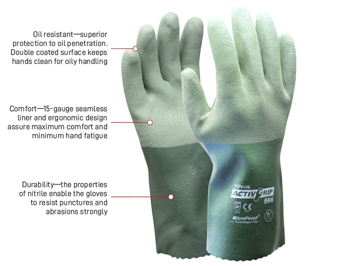 Esko Towa Activgrip 566 Gauntlet Glove - Kiwi Workgear