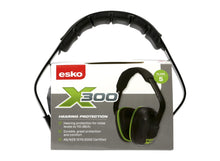 Load image into Gallery viewer, Esko X300 Banded Earmuff 26dB Class 5 Gunmetal/Neon Green - Kiwi Workgear
