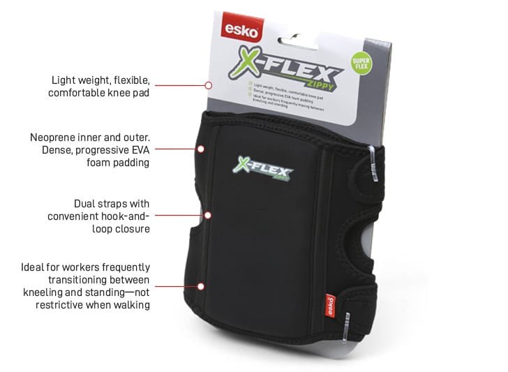 Esko XFlex Zippy Kneepad - Kiwi Workgear