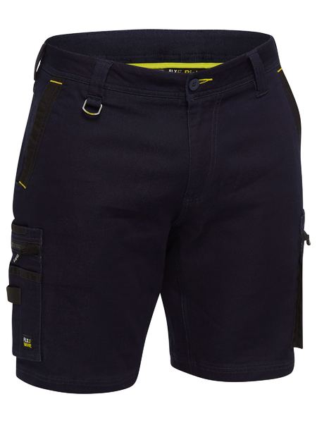 FLX AND MOVE™ STRETCH DENIM ZIP CARGO SHORTS - Kiwi Workgear