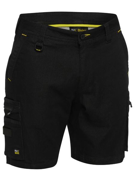 FLX AND MOVE™ STRETCH DENIM ZIP CARGO SHORTS - Kiwi Workgear
