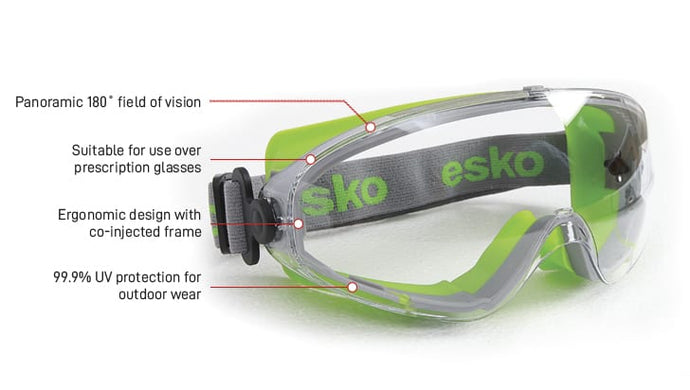 GMAX Silicone hi-impact Goggle - Kiwi Workgear