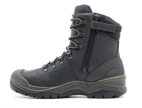 Grisport Monza Black Zip side Safety Boot - Kiwi Workgear