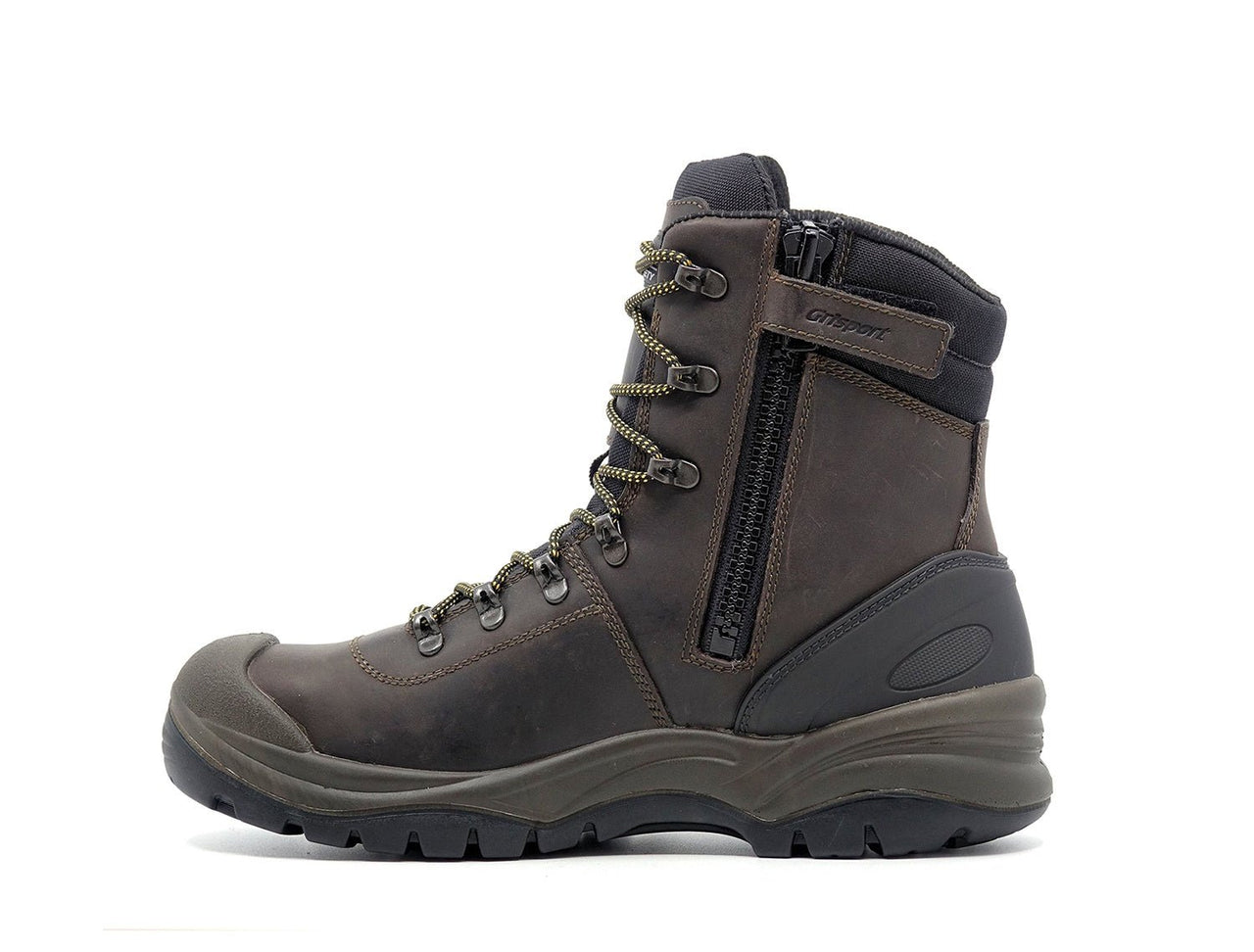 Grisport Monza Brown Zip Side Safety Boot - Kiwi Workgear